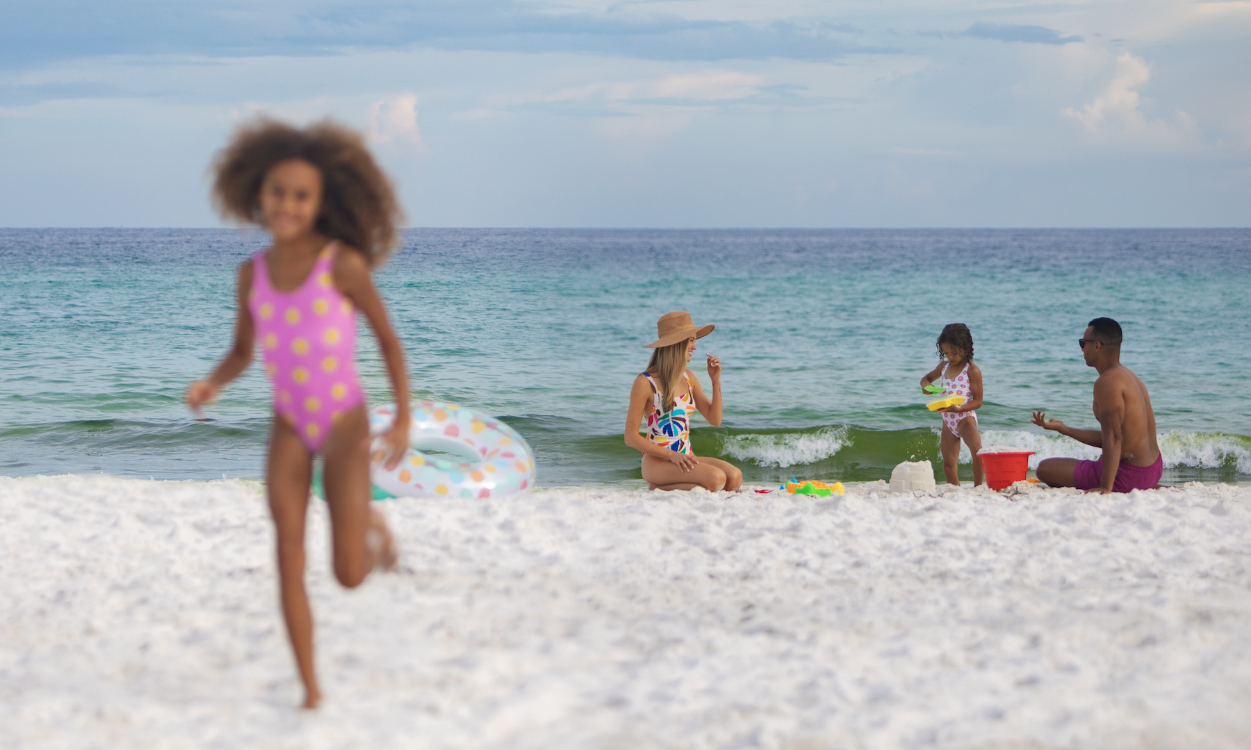 Kids playing in sand