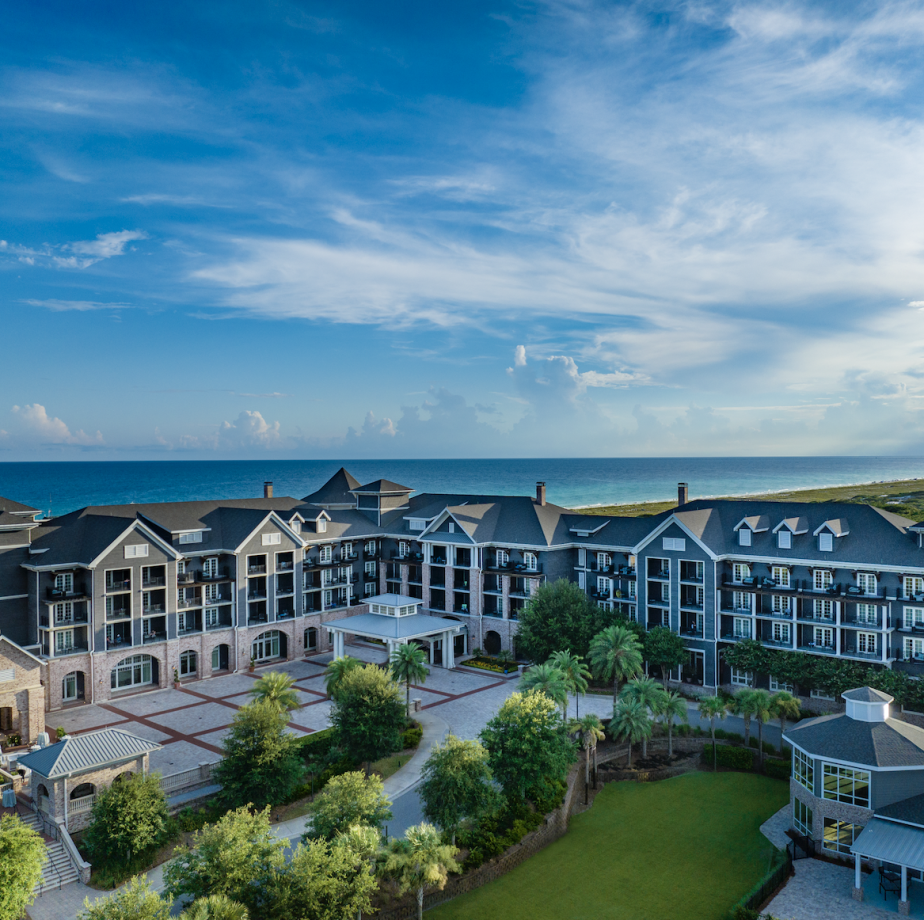 Exterior shot of hotel